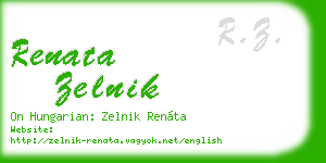 renata zelnik business card