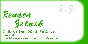 renata zelnik business card